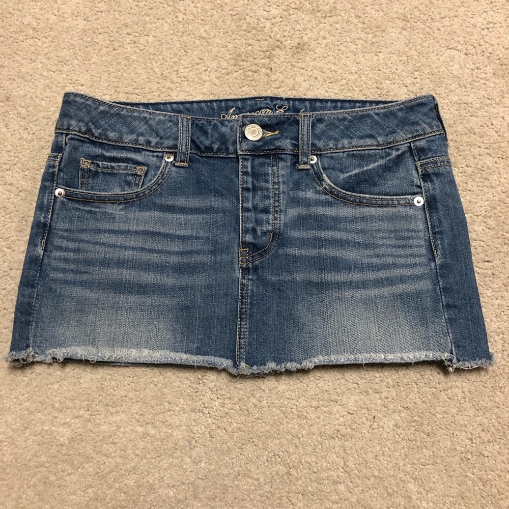 American Eagle Button Fly Jean Skirt